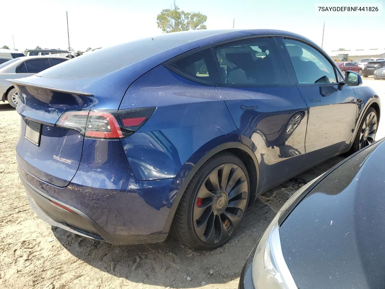 2022 Tesla Model Y VIN: 7SAYGDEF8NF441826 Lot: 73829764