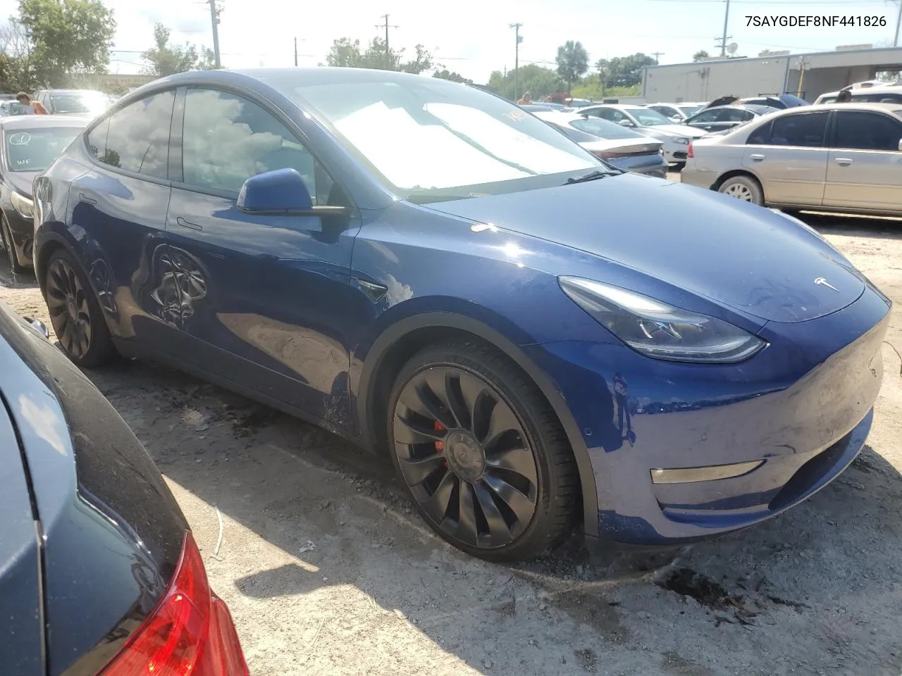 2022 Tesla Model Y VIN: 7SAYGDEF8NF441826 Lot: 73829764