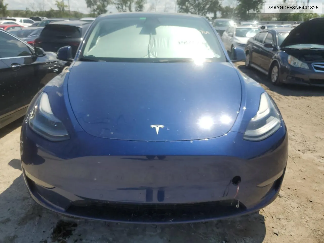 2022 Tesla Model Y VIN: 7SAYGDEF8NF441826 Lot: 73829764