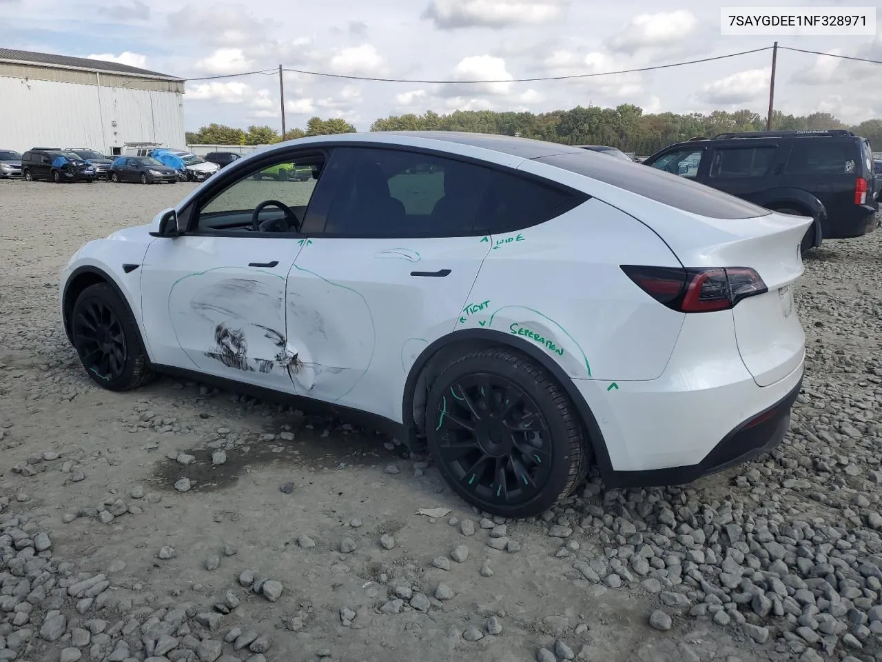 2022 Tesla Model Y VIN: 7SAYGDEE1NF328971 Lot: 73918034