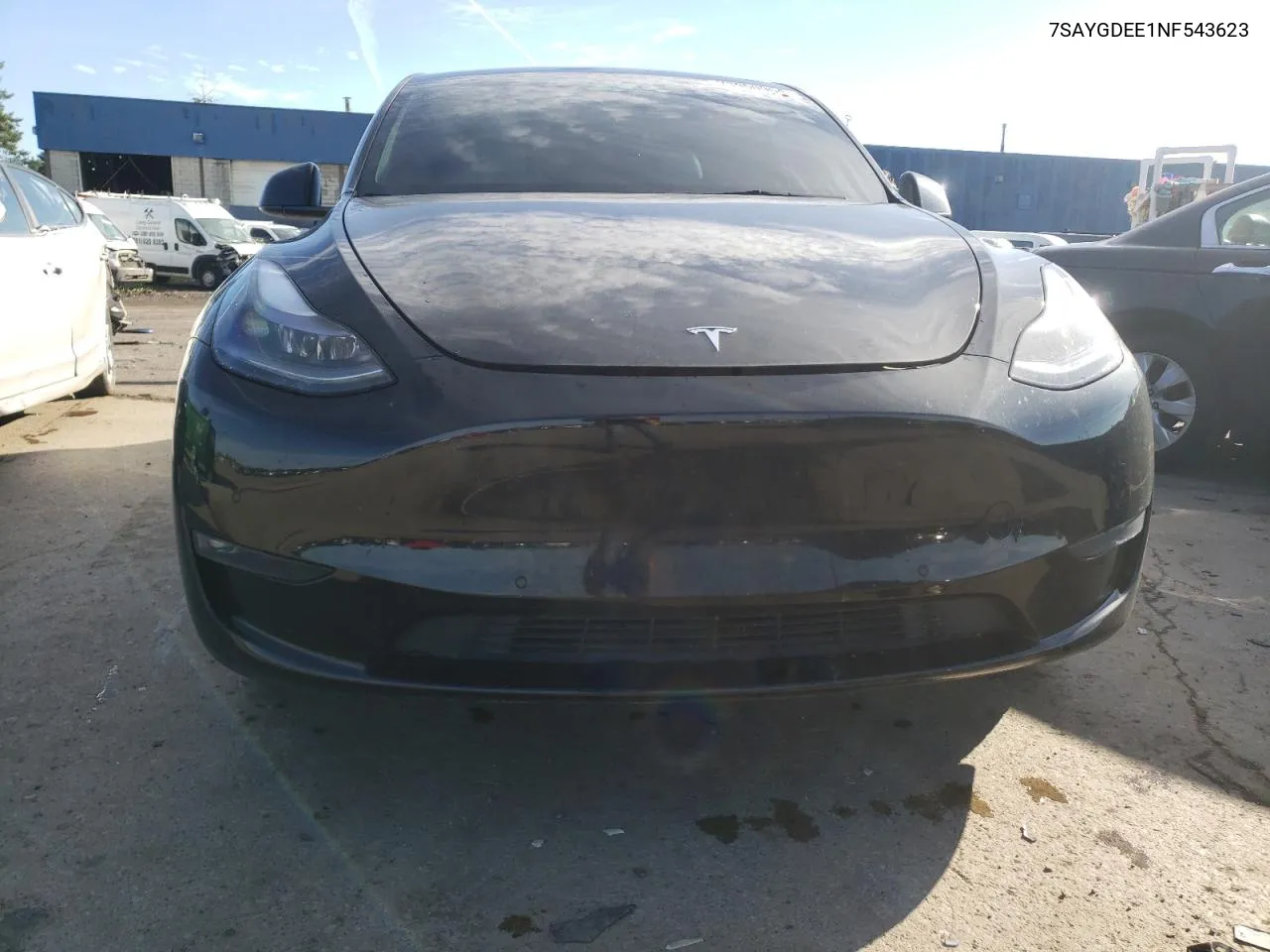 2022 Tesla Model Y VIN: 7SAYGDEE1NF543623 Lot: 73950964