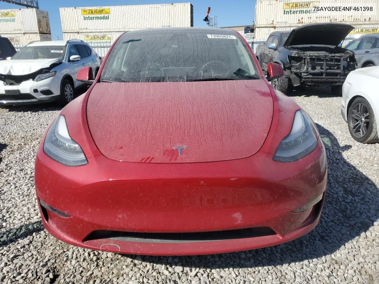 2022 Tesla Model Y VIN: 7SAYGDEE4NF461398 Lot: 73965824