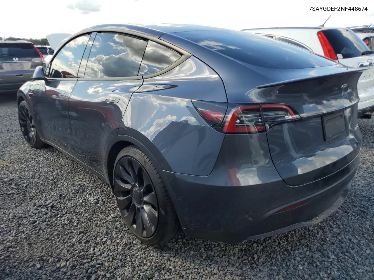 2022 Tesla Model Y VIN: 7SAYGDEF2NF448674 Lot: 73993004