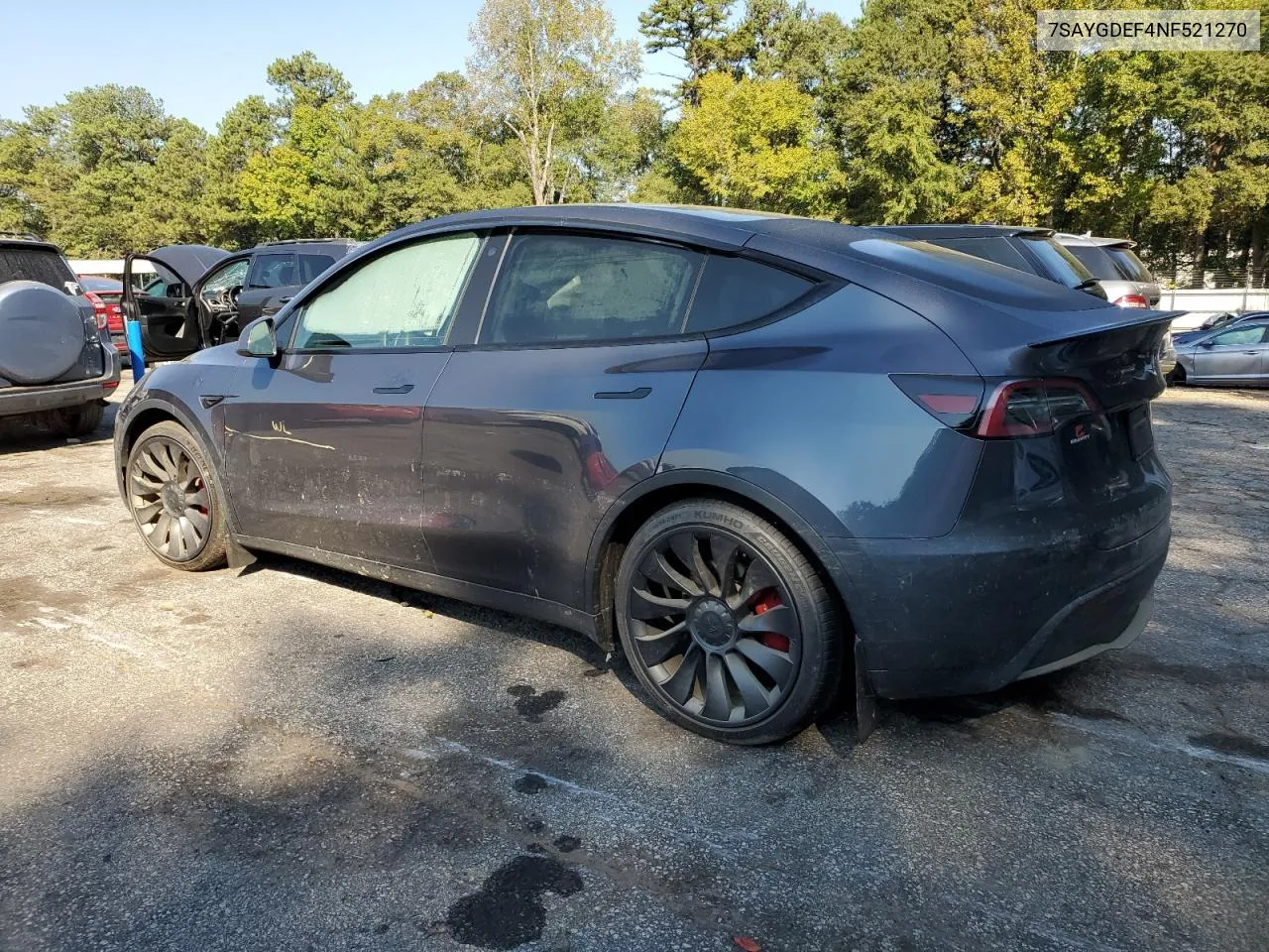 2022 Tesla Model Y VIN: 7SAYGDEF4NF521270 Lot: 74144264