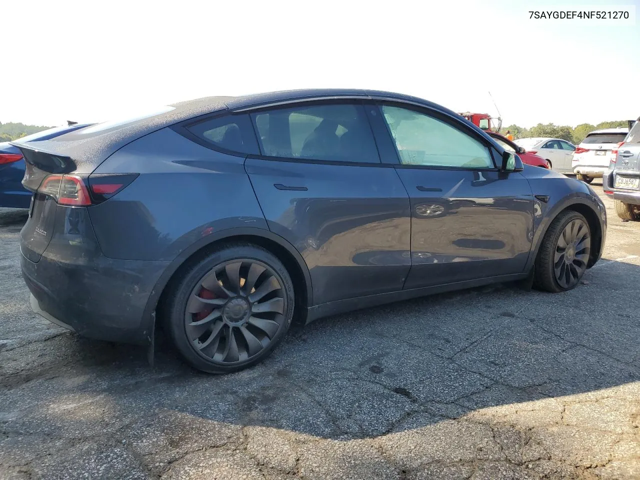 2022 Tesla Model Y VIN: 7SAYGDEF4NF521270 Lot: 74144264