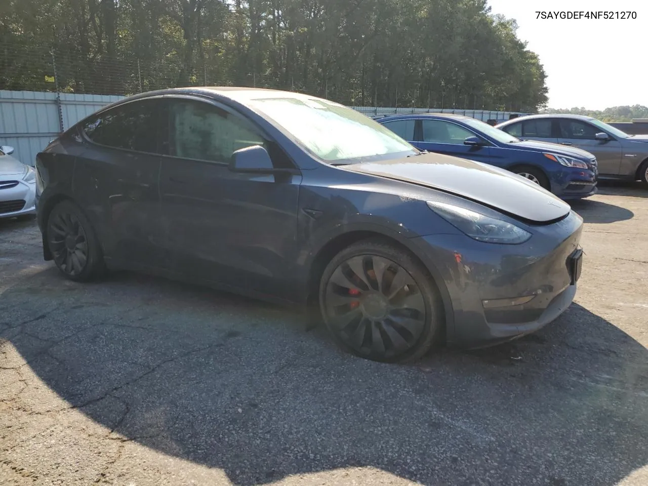 2022 Tesla Model Y VIN: 7SAYGDEF4NF521270 Lot: 74144264