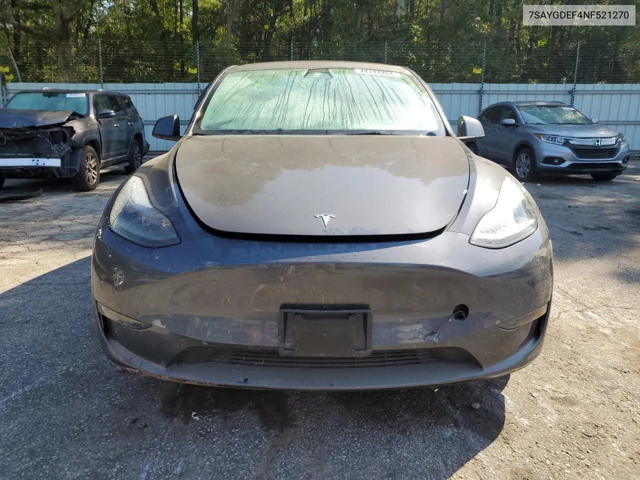 2022 Tesla Model Y VIN: 7SAYGDEF4NF521270 Lot: 74144264