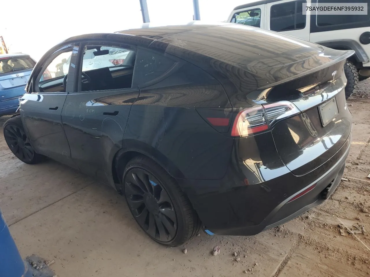 2022 Tesla Model Y VIN: 7SAYGDEF6NF395932 Lot: 74756774