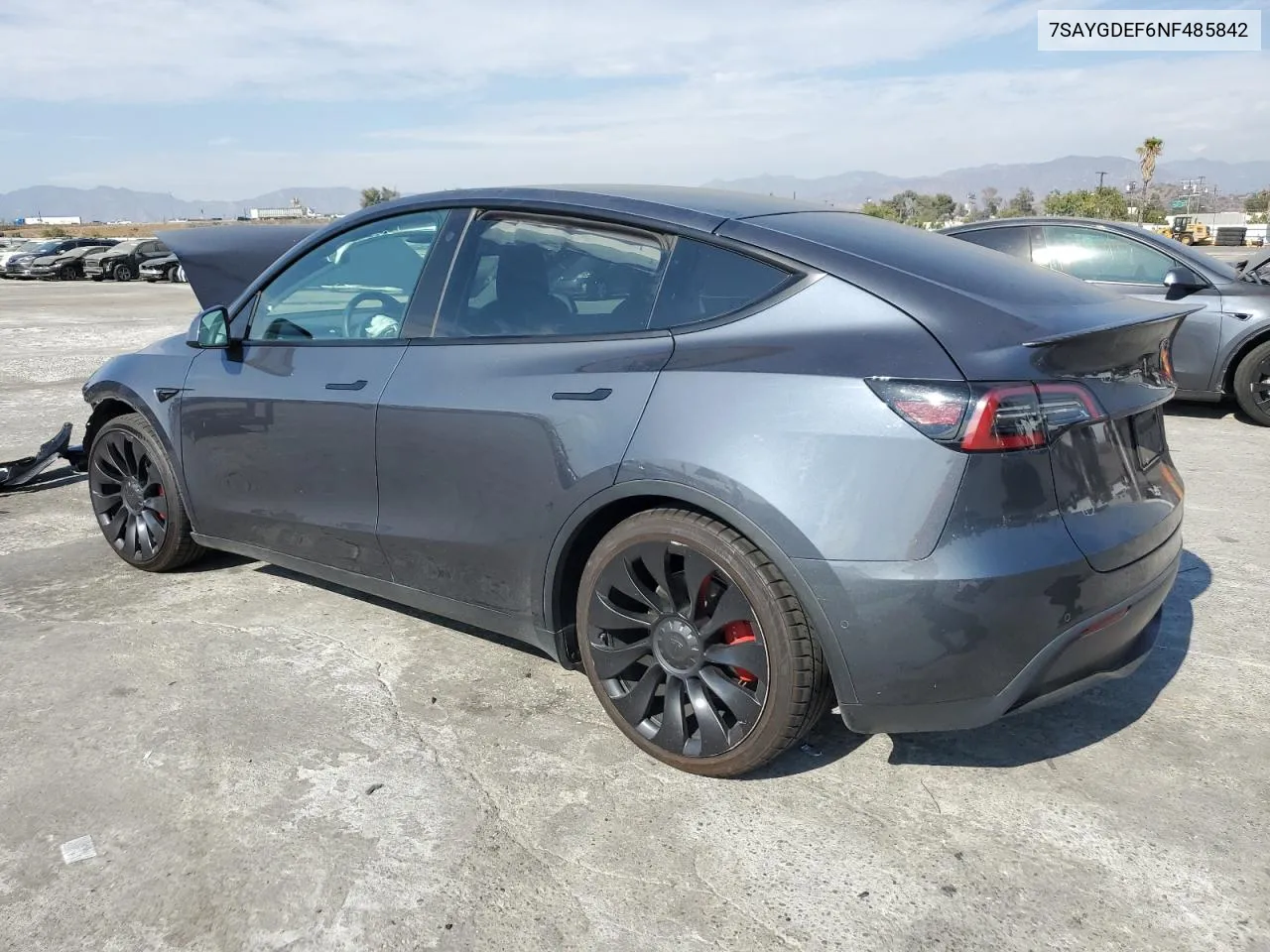 2022 Tesla Model Y VIN: 7SAYGDEF6NF485842 Lot: 74821084