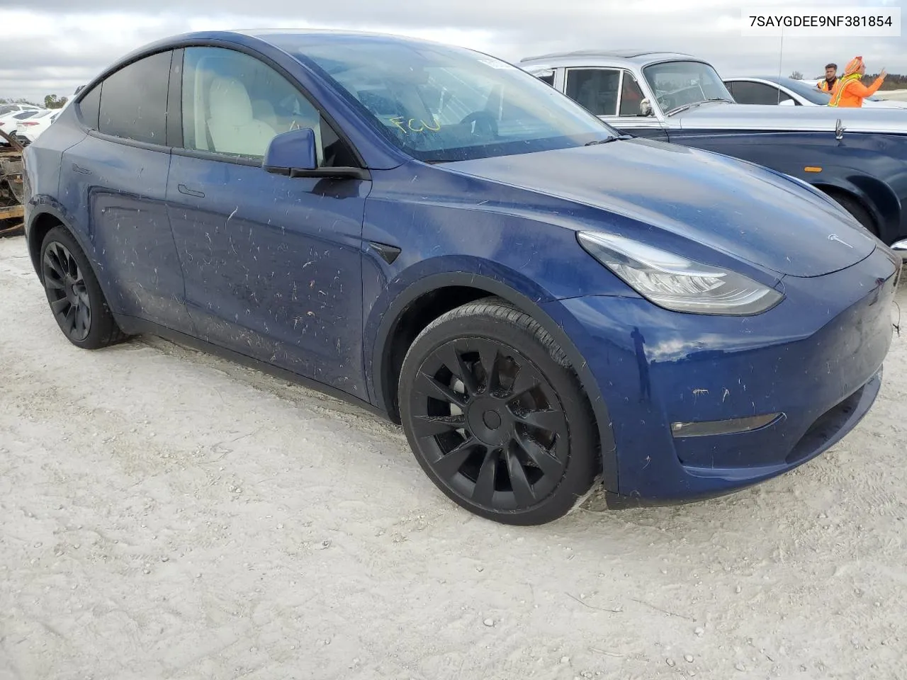 2022 Tesla Model Y VIN: 7SAYGDEE9NF381854 Lot: 75107834