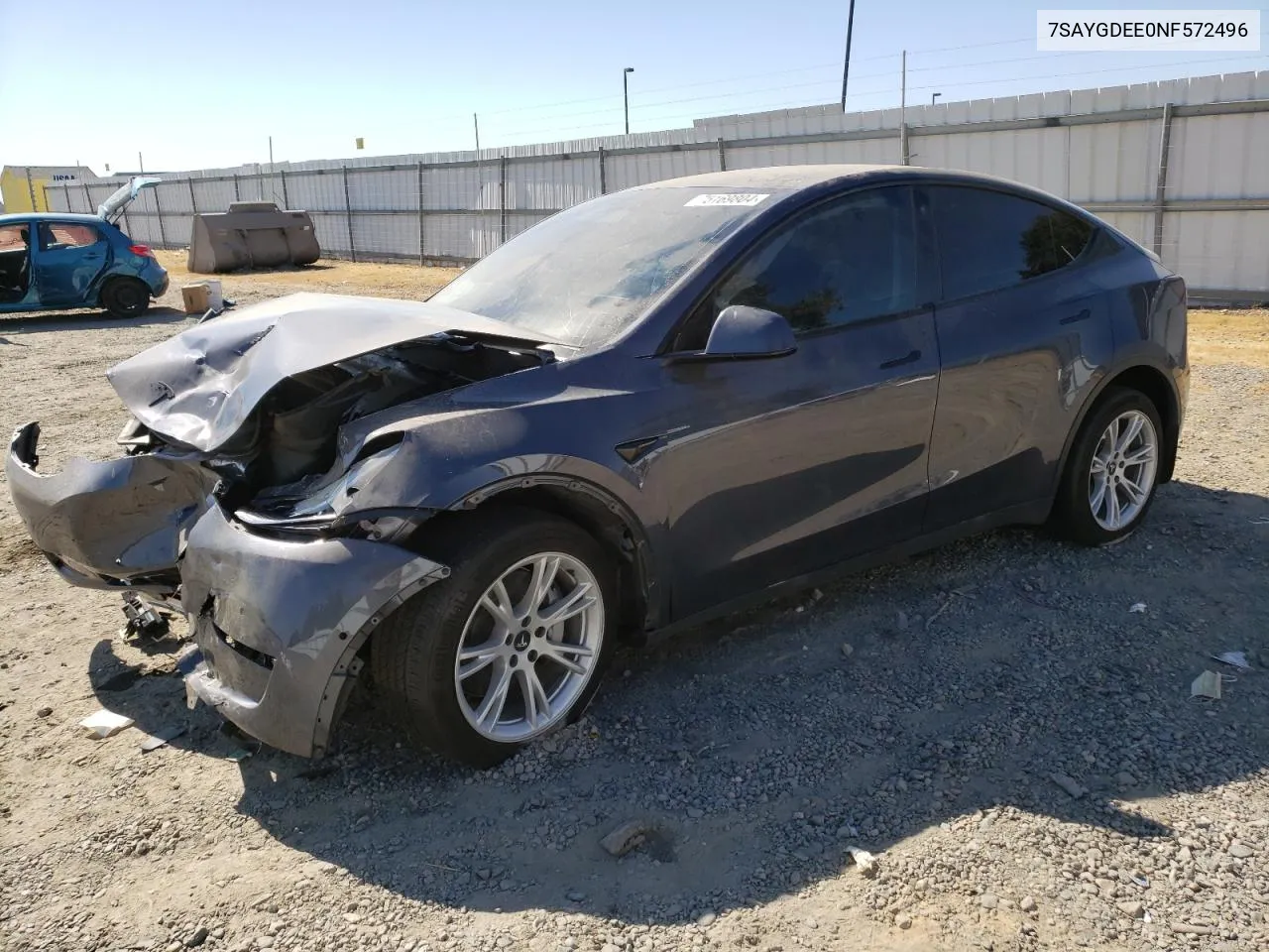 7SAYGDEE0NF572496 2022 Tesla Model Y