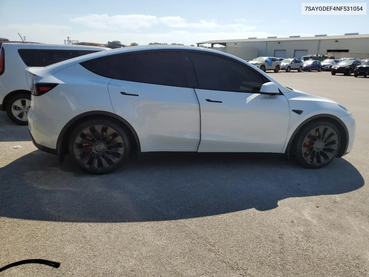 2022 Tesla Model Y VIN: 7SAYGDEF4NF531054 Lot: 75348094