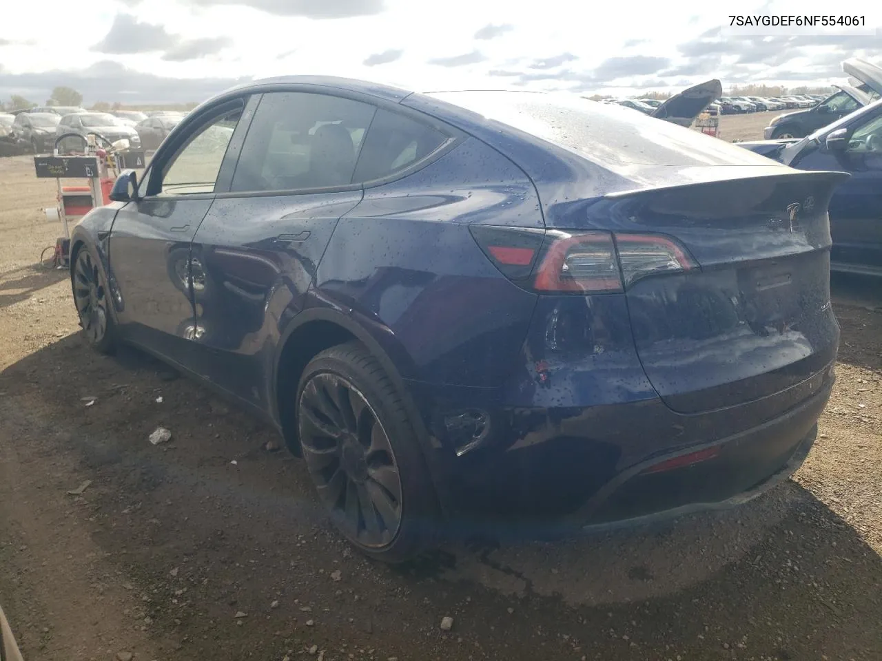 2022 Tesla Model Y VIN: 7SAYGDEF6NF554061 Lot: 75507524