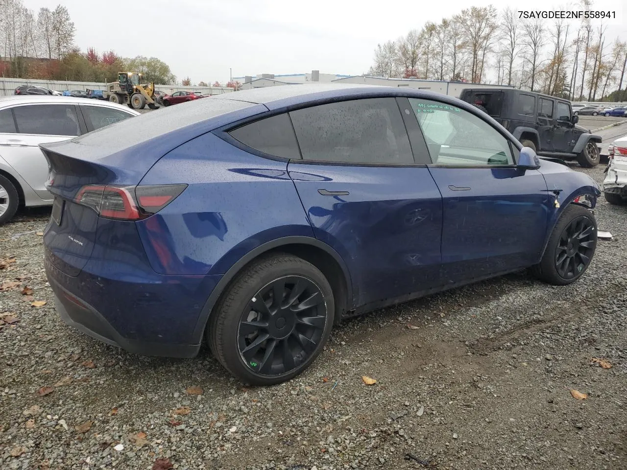 2022 Tesla Model Y VIN: 7SAYGDEE2NF558941 Lot: 75570624