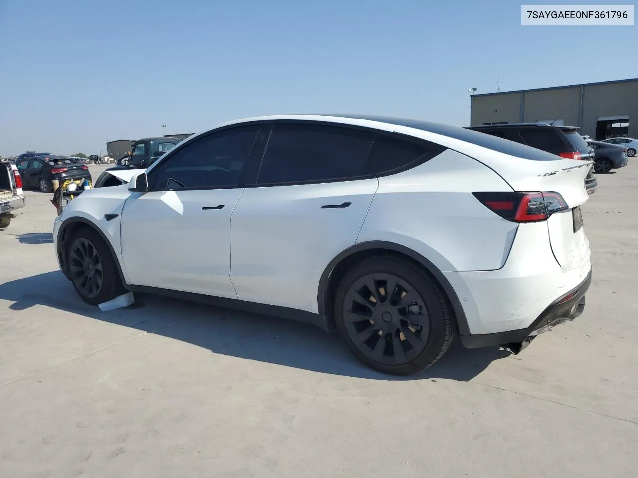 2022 Tesla Model Y VIN: 7SAYGAEE0NF361796 Lot: 75761704