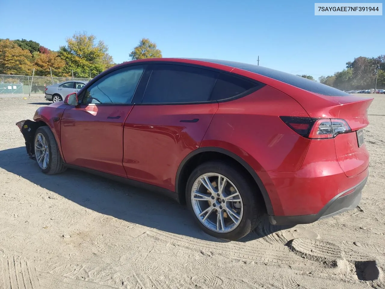 2022 Tesla Model Y VIN: 7SAYGAEE7NF391944 Lot: 75870844