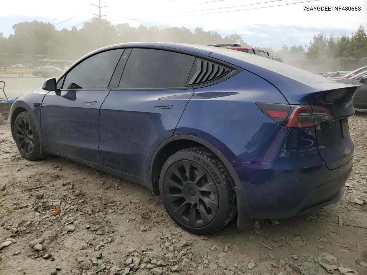 2022 Tesla Model Y VIN: 7SAYGDEE1NF480653 Lot: 76081134