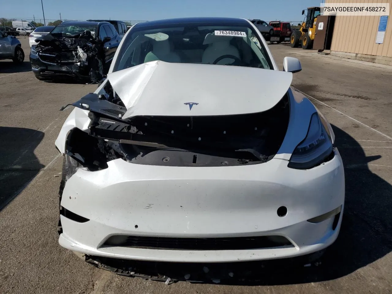 2022 Tesla Model Y VIN: 7SAYGDEE0NF458272 Lot: 76348984