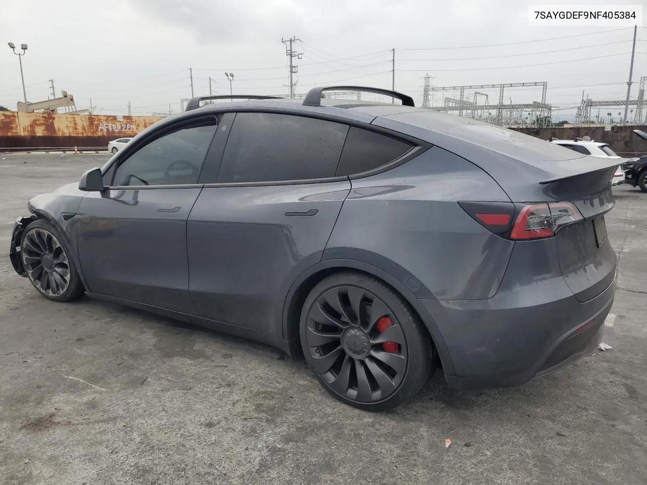 2022 Tesla Model Y VIN: 7SAYGDEF9NF405384 Lot: 76353344