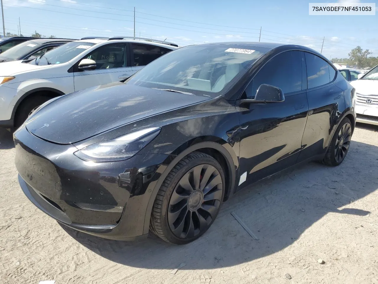 7SAYGDEF7NF451053 2022 Tesla Model Y