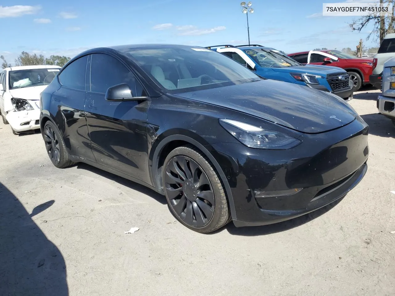 7SAYGDEF7NF451053 2022 Tesla Model Y