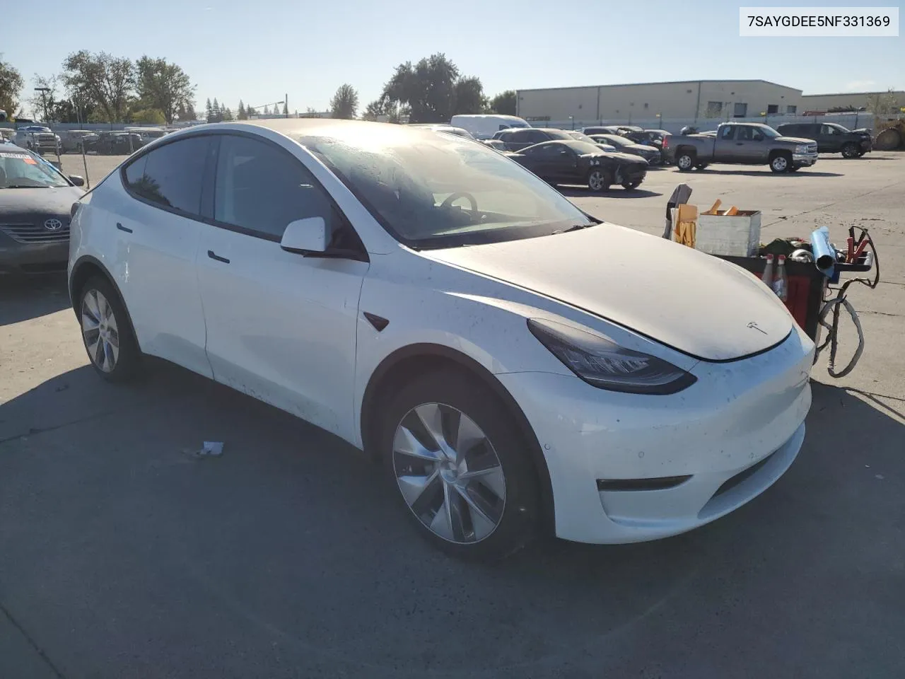 2022 Tesla Model Y VIN: 7SAYGDEE5NF331369 Lot: 77201744