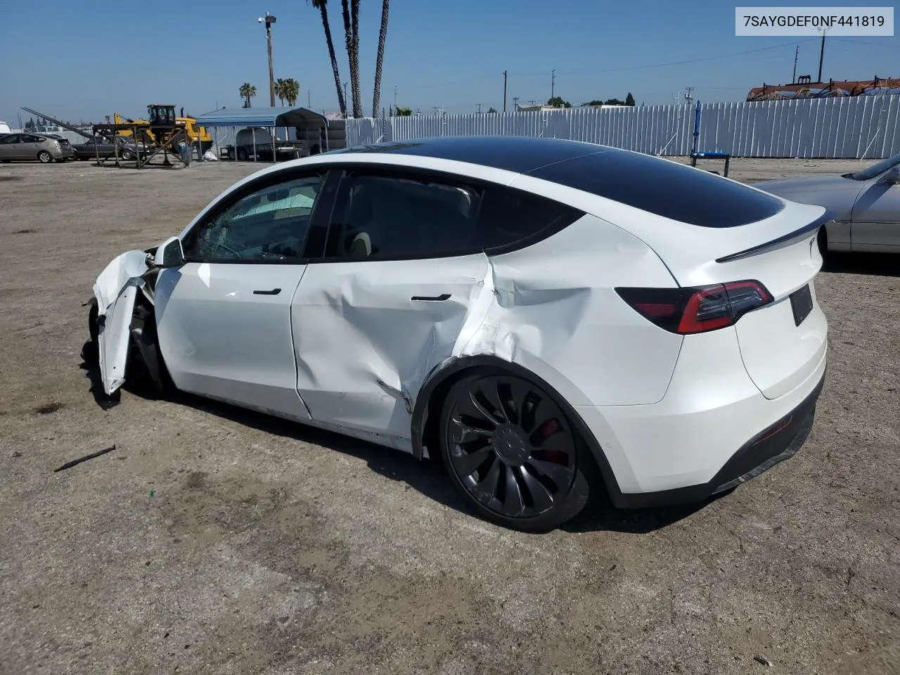 2022 Tesla Model Y VIN: 7SAYGDEF0NF441819 Lot: 77700744