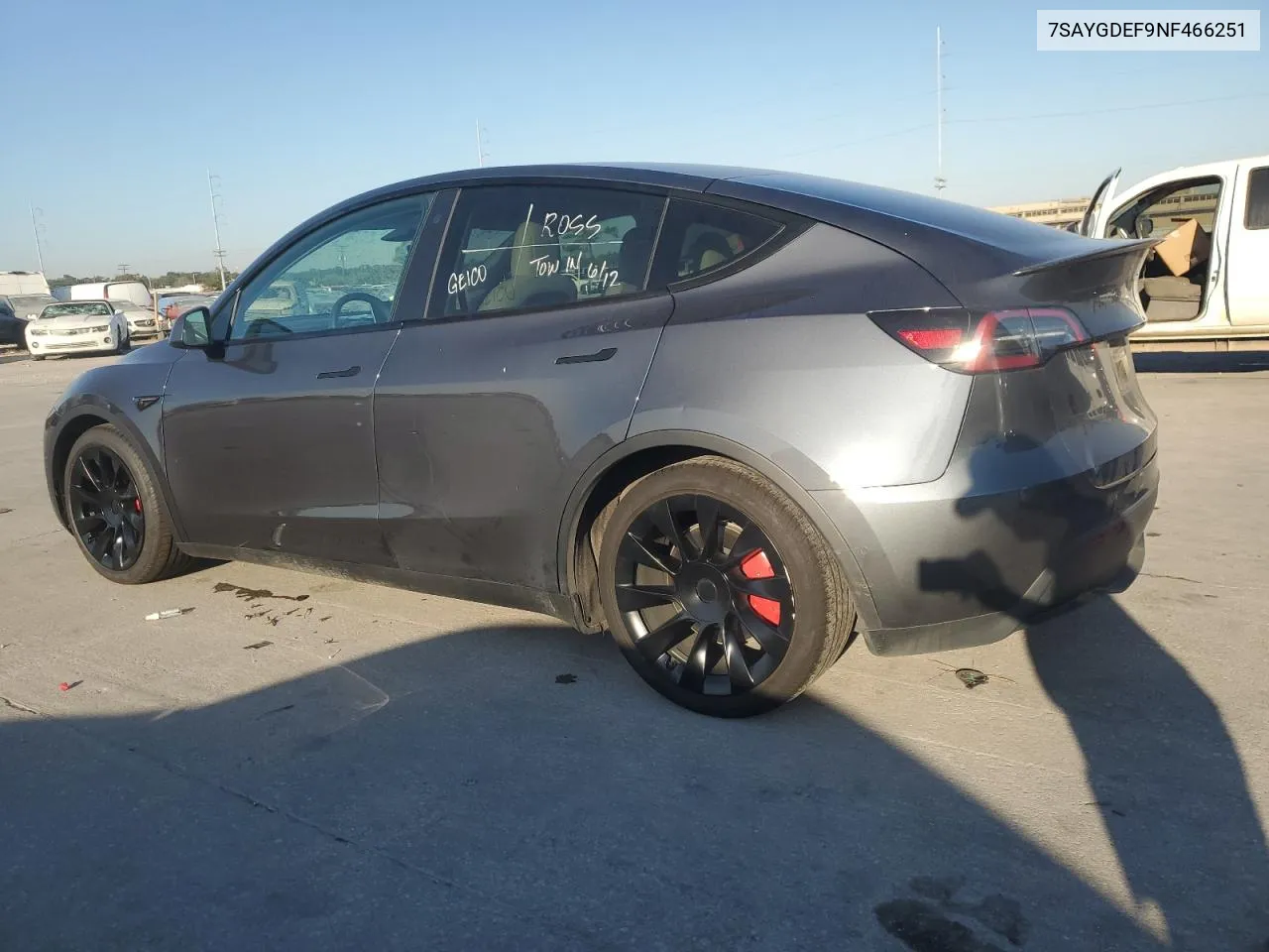 2022 Tesla Model Y VIN: 7SAYGDEF9NF466251 Lot: 77755404