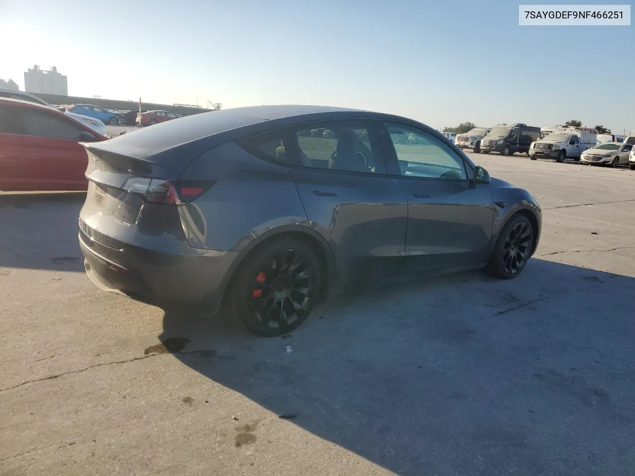 2022 Tesla Model Y VIN: 7SAYGDEF9NF466251 Lot: 77755404