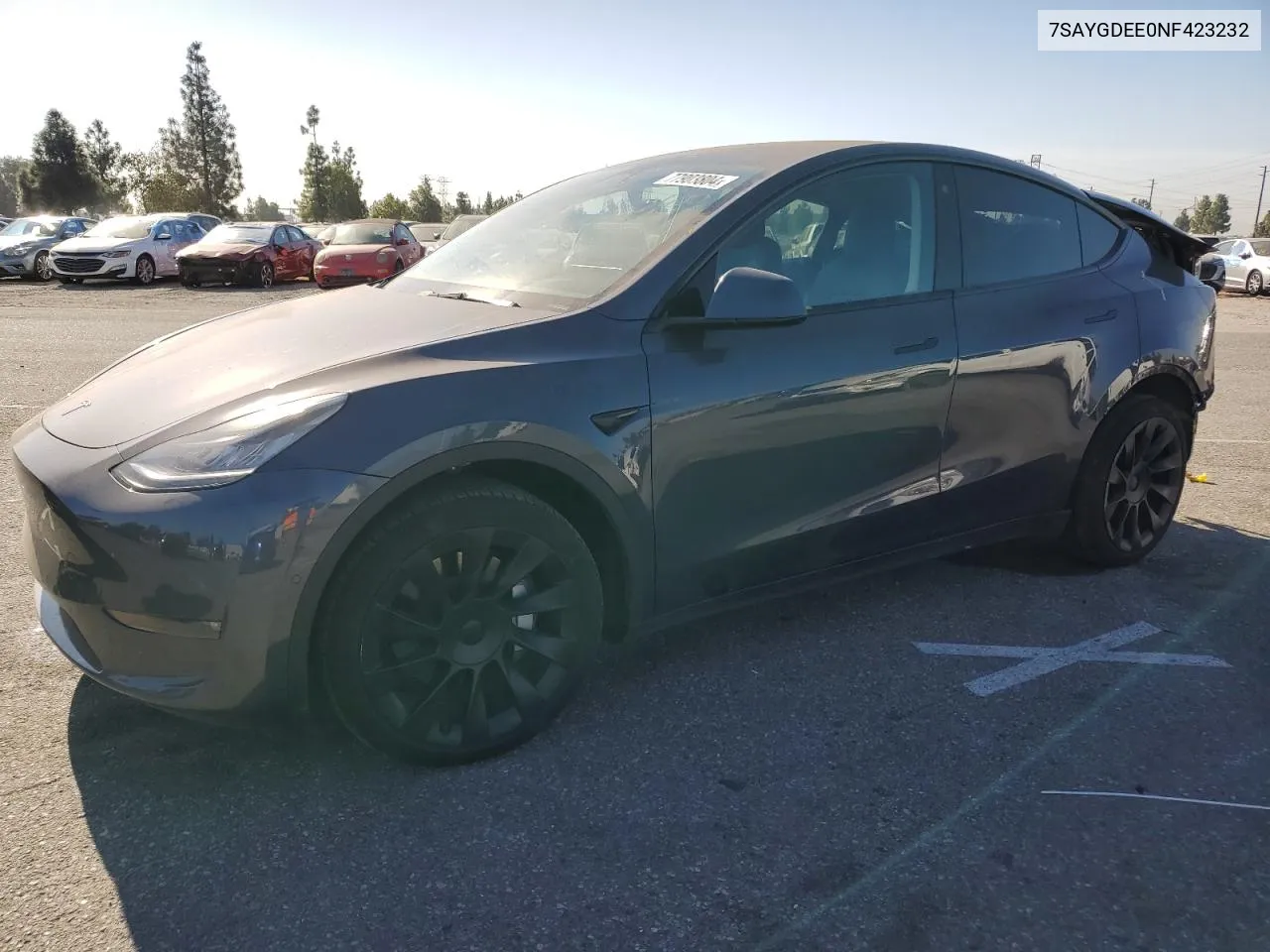 2022 Tesla Model Y VIN: 7SAYGDEE0NF423232 Lot: 77903804