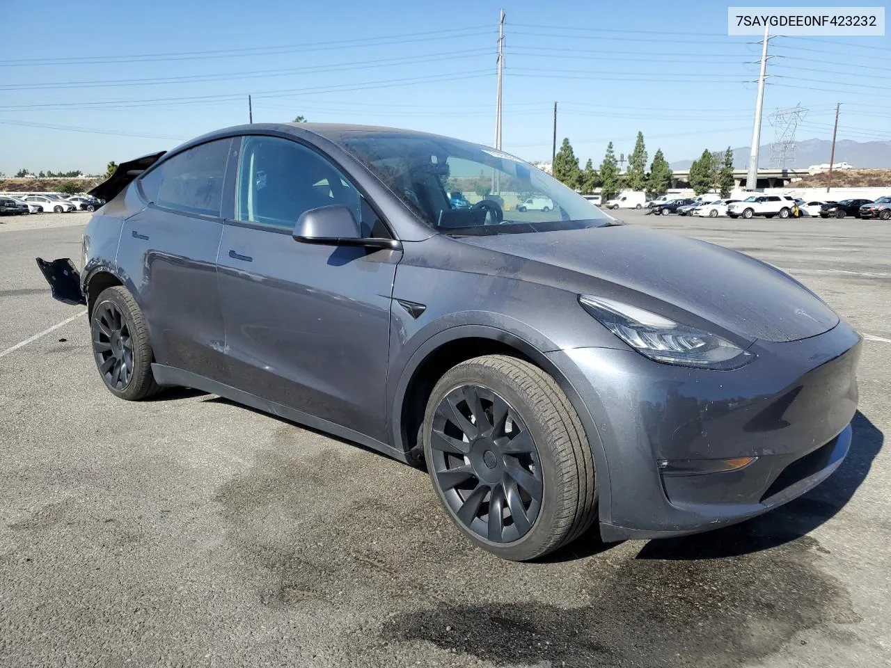 2022 Tesla Model Y VIN: 7SAYGDEE0NF423232 Lot: 77903804