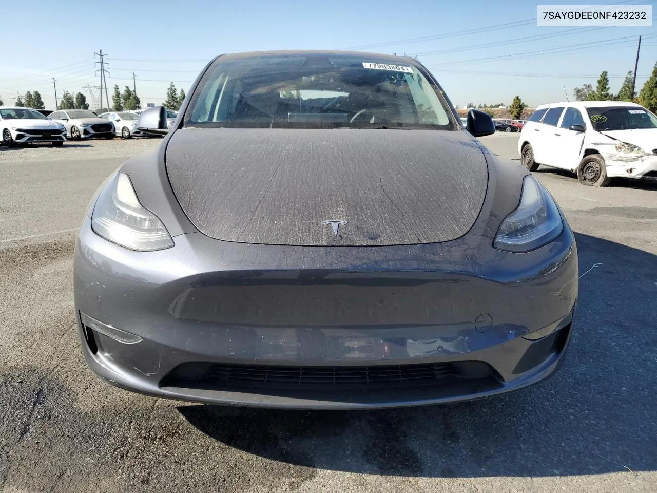 2022 Tesla Model Y VIN: 7SAYGDEE0NF423232 Lot: 77903804