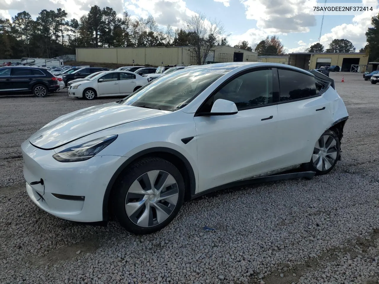 2022 Tesla Model Y VIN: 7SAYGDEE2NF372414 Lot: 78633554