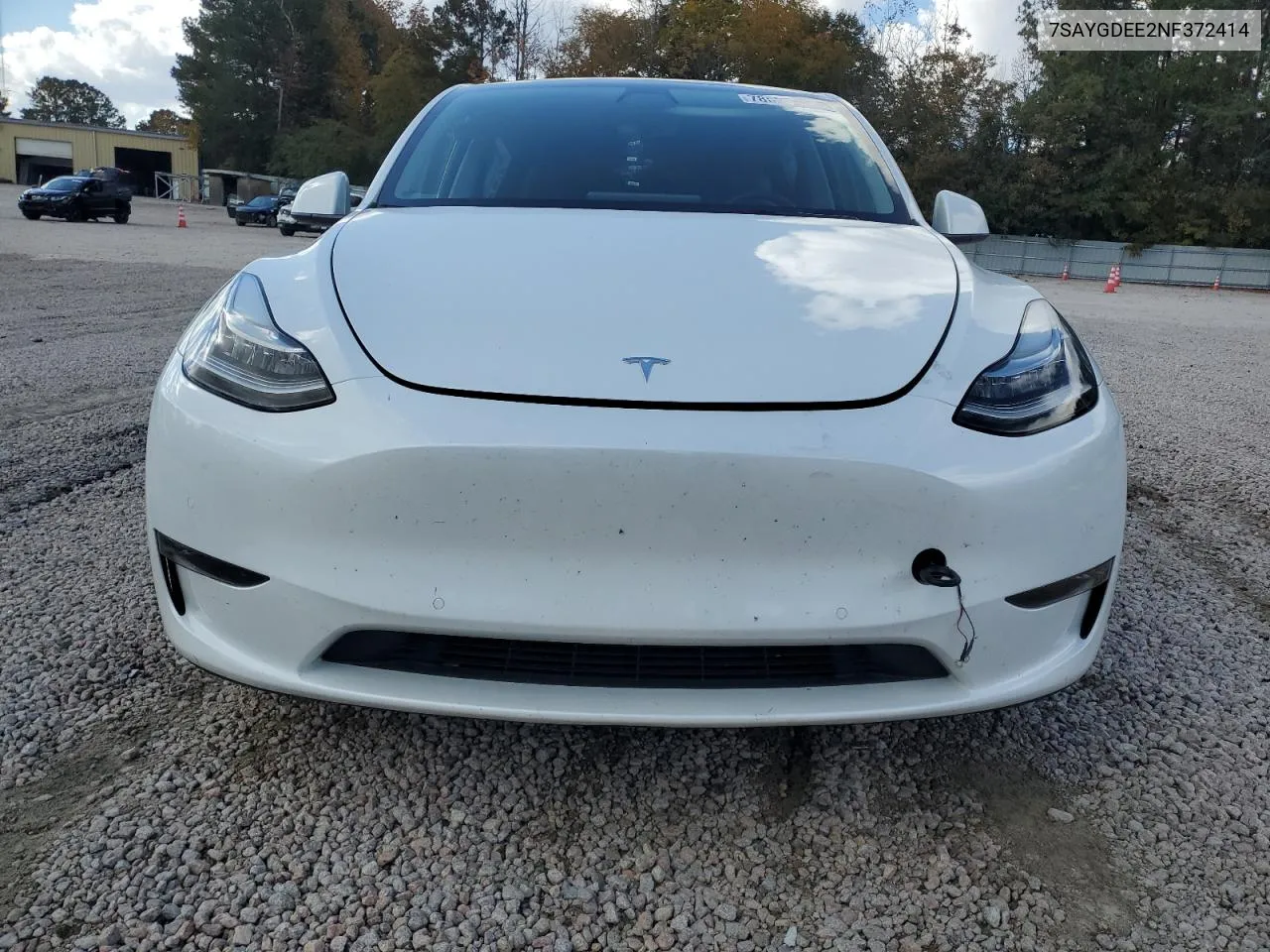 2022 Tesla Model Y VIN: 7SAYGDEE2NF372414 Lot: 78633554