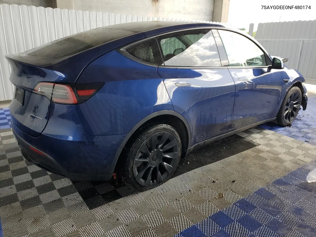 2022 Tesla Model Y VIN: 7SAYGDEE0NF480174 Lot: 78844494