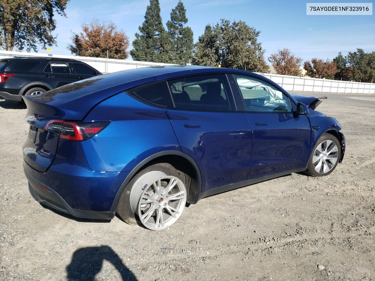 2022 Tesla Model Y VIN: 7SAYGDEE1NF323916 Lot: 79326854