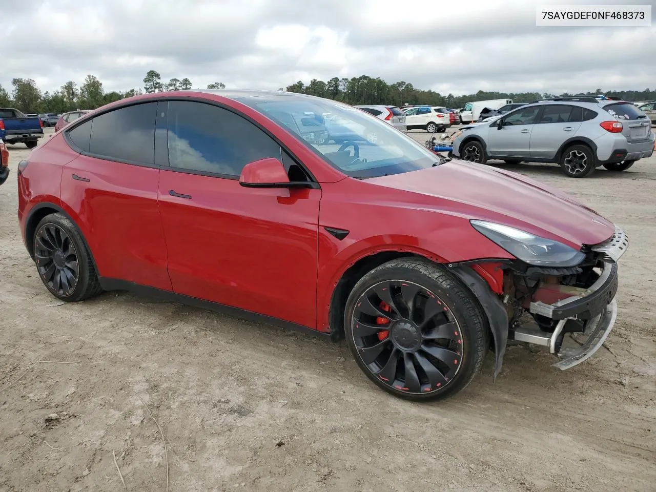 2022 Tesla Model Y VIN: 7SAYGDEF0NF468373 Lot: 79514284