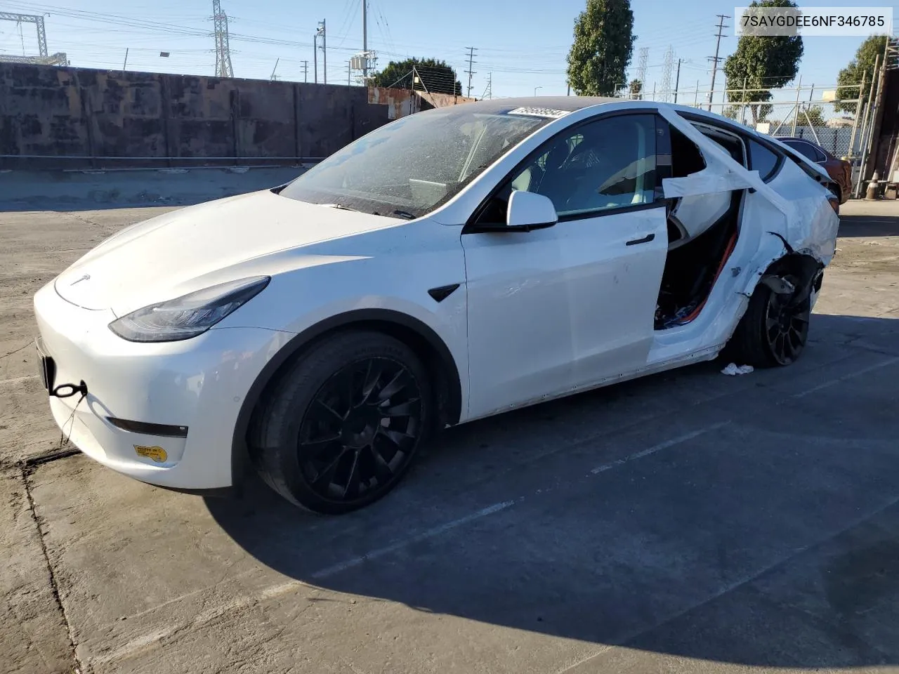 7SAYGDEE6NF346785 2022 Tesla Model Y