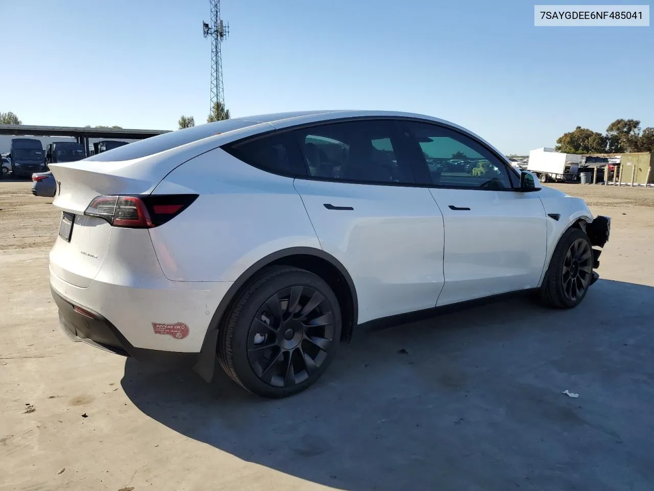 2022 Tesla Model Y VIN: 7SAYGDEE6NF485041 Lot: 79725294