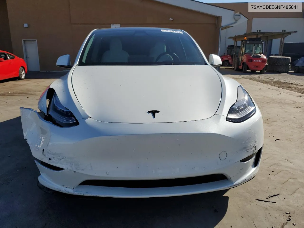 2022 Tesla Model Y VIN: 7SAYGDEE6NF485041 Lot: 79725294