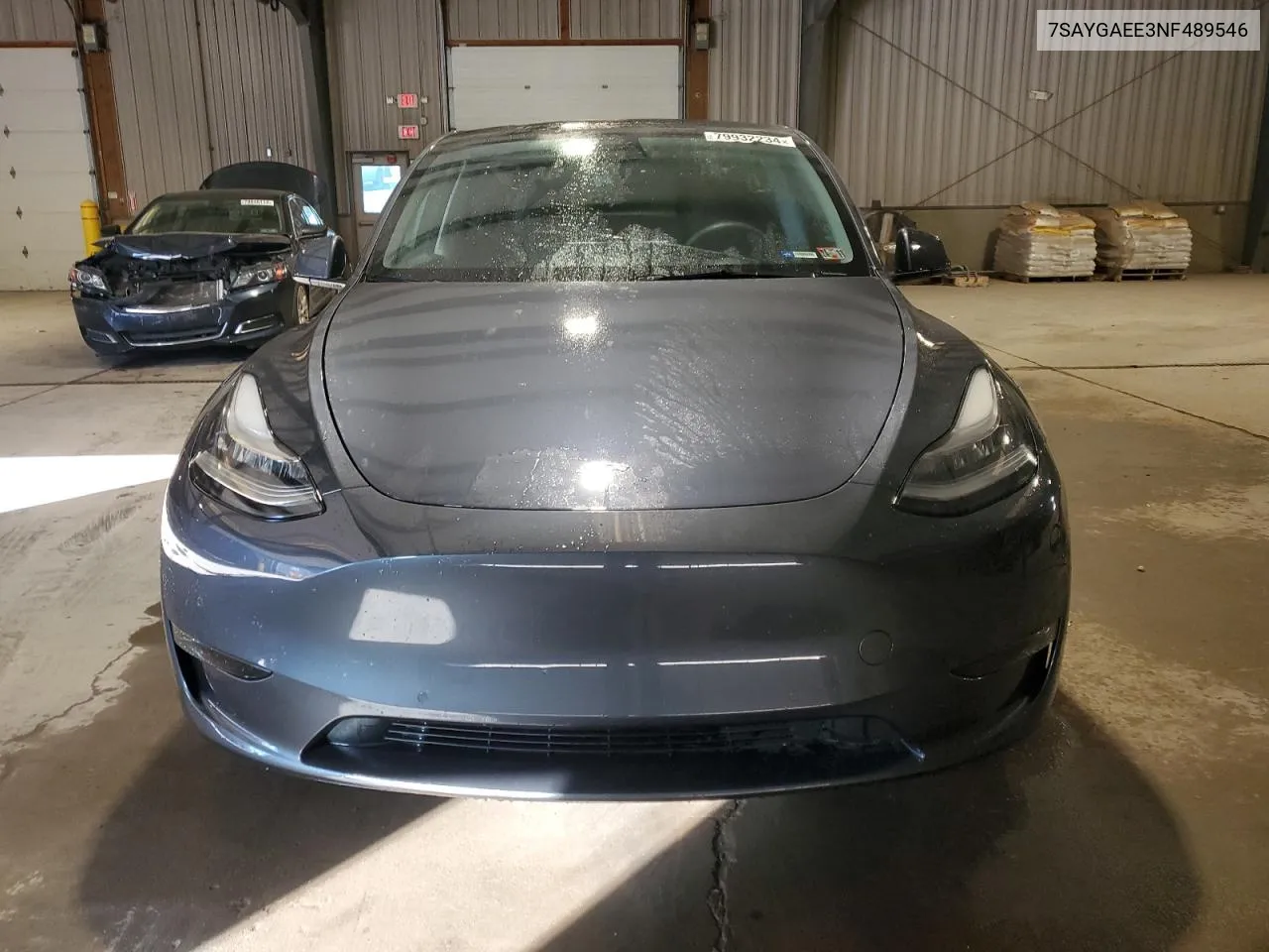 2022 Tesla Model Y VIN: 7SAYGAEE3NF489546 Lot: 79932234