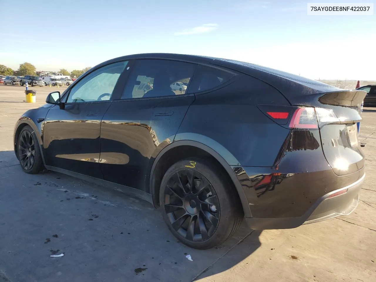 2022 Tesla Model Y VIN: 7SAYGDEE8NF422037 Lot: 80013364