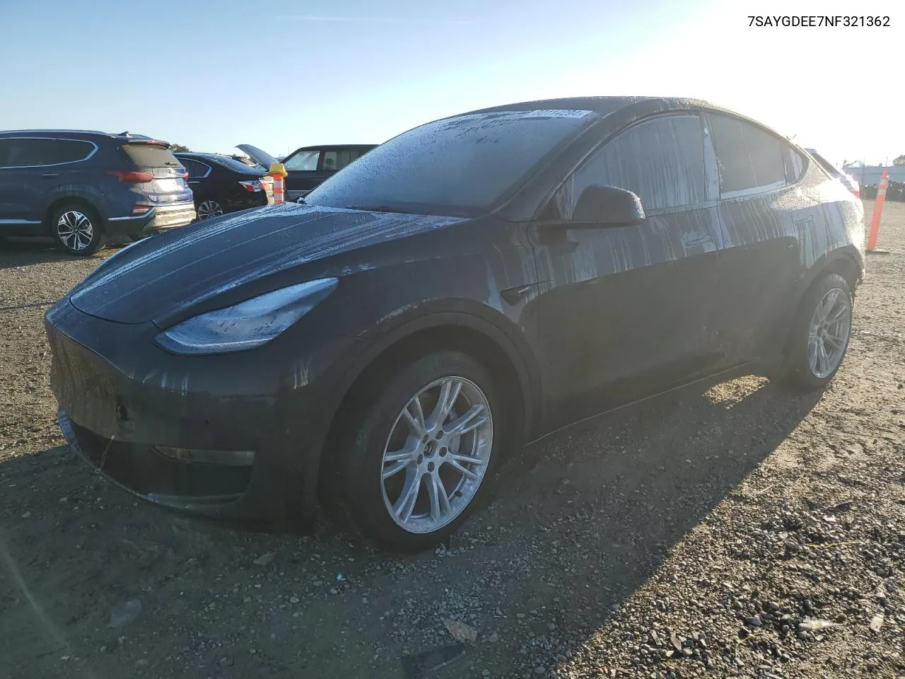 2022 Tesla Model Y VIN: 7SAYGDEE7NF321362 Lot: 80114294