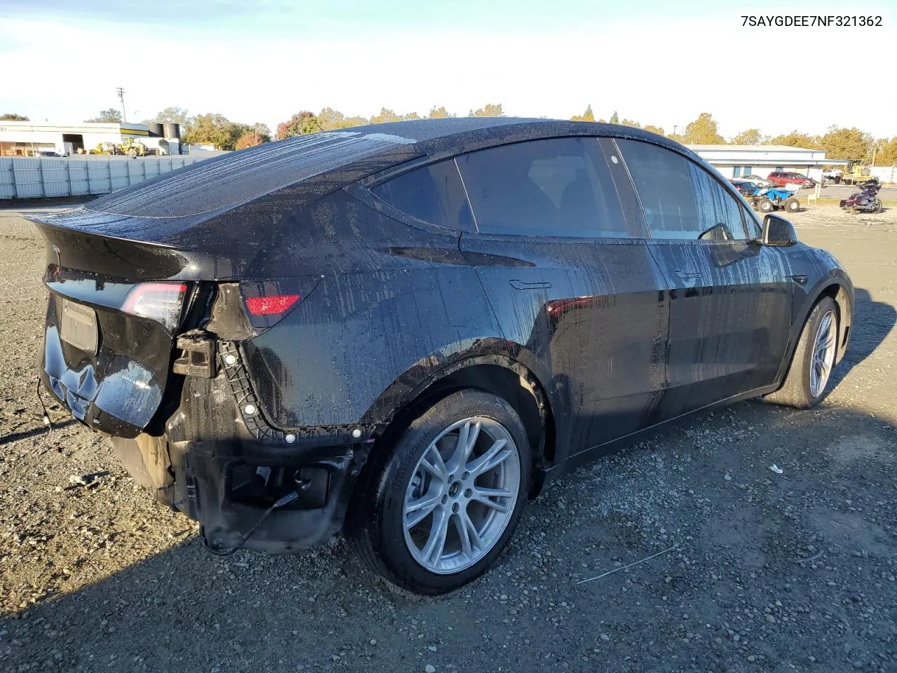 2022 Tesla Model Y VIN: 7SAYGDEE7NF321362 Lot: 80114294