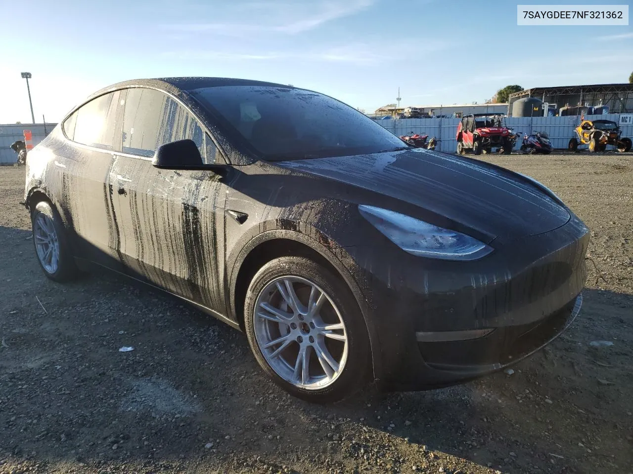 2022 Tesla Model Y VIN: 7SAYGDEE7NF321362 Lot: 80114294