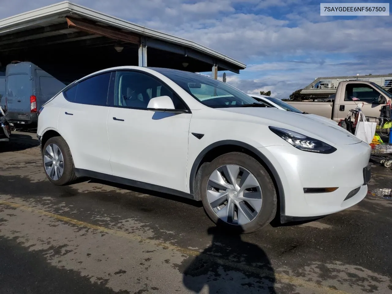 2022 Tesla Model Y VIN: 7SAYGDEE6NF567500 Lot: 80303464