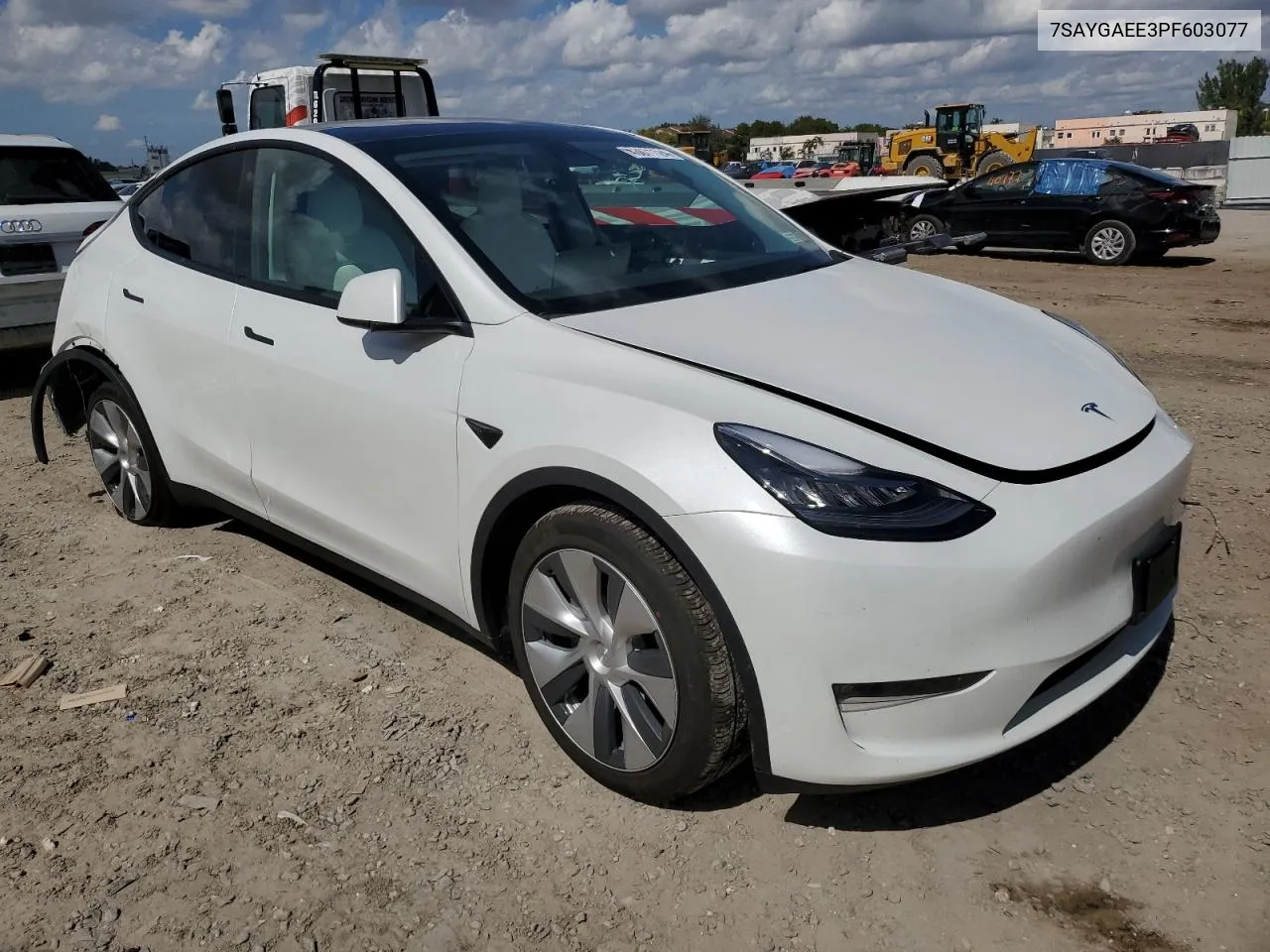 2023 Tesla Model Y VIN: 7SAYGAEE3PF603077 Lot: 43071124