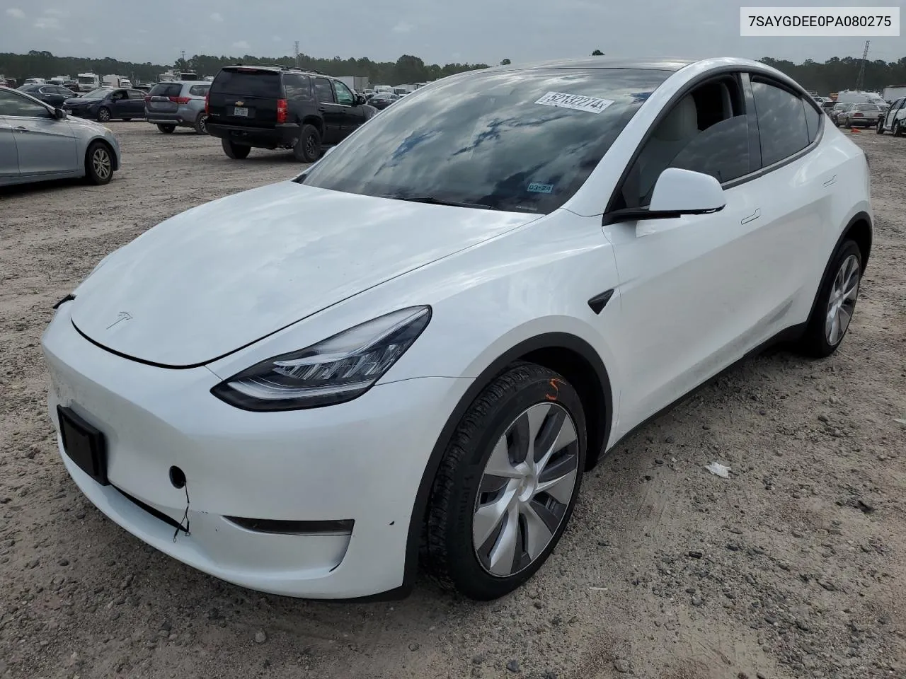 2023 Tesla Model Y VIN: 7SAYGDEE0PA080275 Lot: 52132274