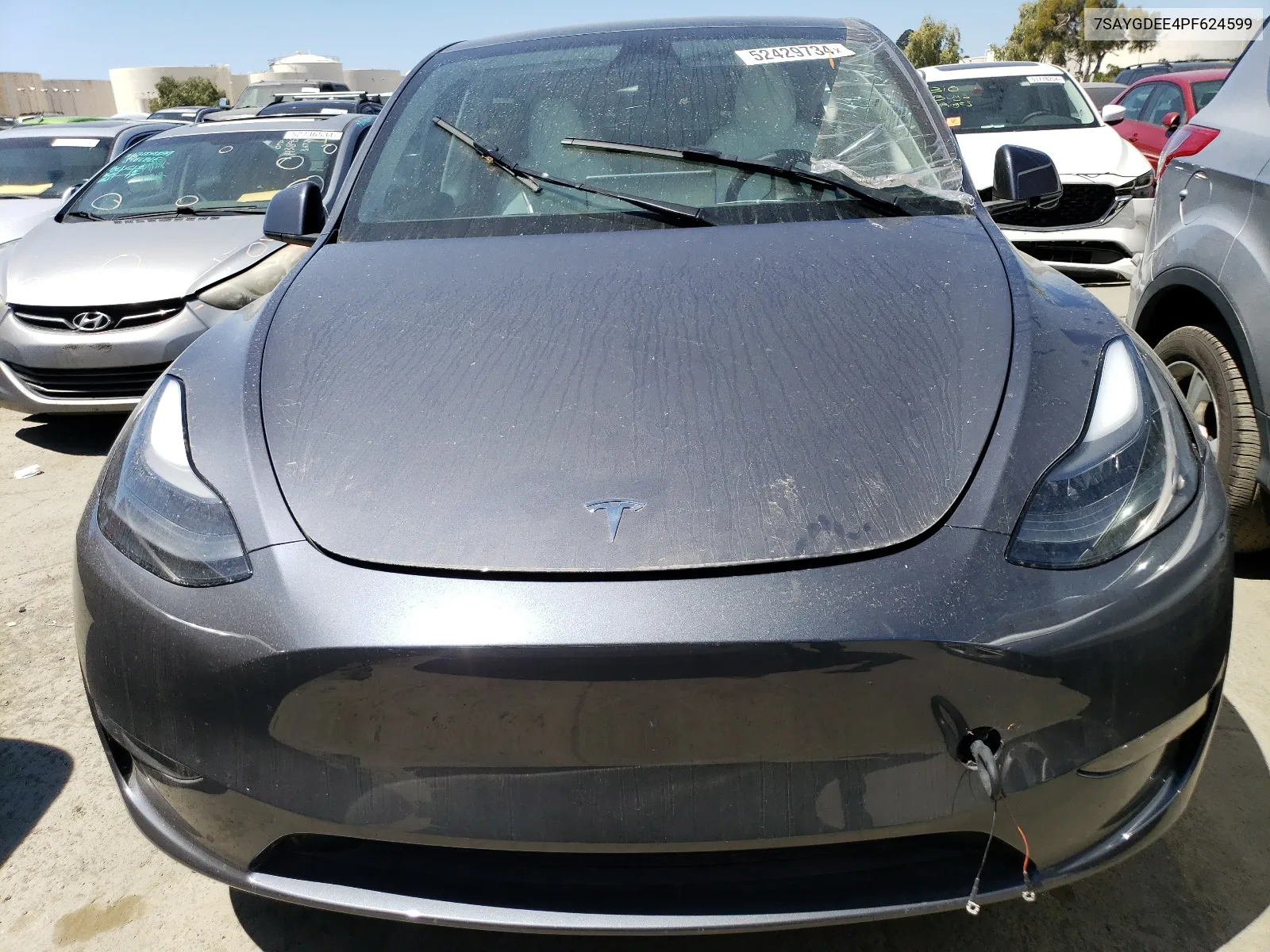 2023 Tesla Model Y VIN: 7SAYGDEE4PF624599 Lot: 52429734