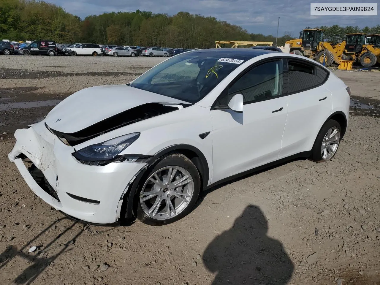 2023 Tesla Model Y VIN: 7SAYGDEE3PA099824 Lot: 52473254